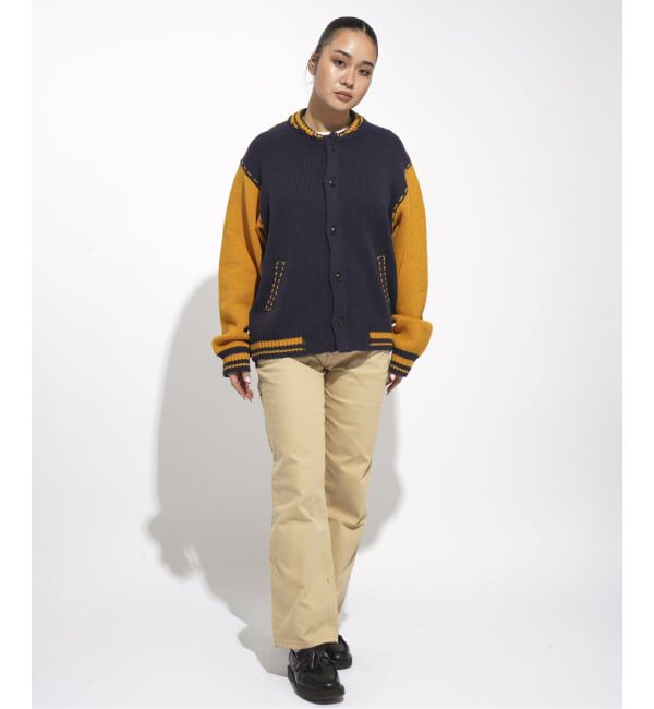 JOINT WORKS「クラフトステッチ ニットスタジャン / Craft-stitched Stadium Knit Jacket」|カーディガン|