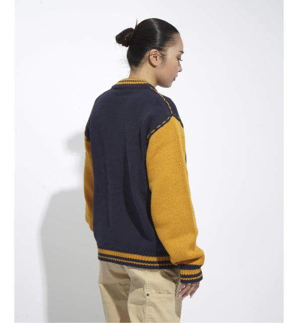JOINT WORKS「クラフトステッチ ニットスタジャン / Craft-stitched Stadium Knit Jacket」|カーディガン|