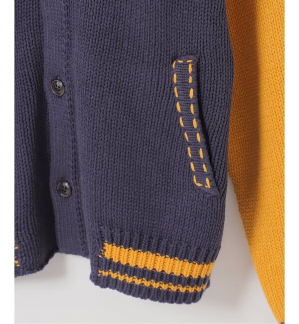 JOINT WORKS「クラフトステッチ ニットスタジャン / Craft-stitched Stadium Knit Jacket」|カーディガン|