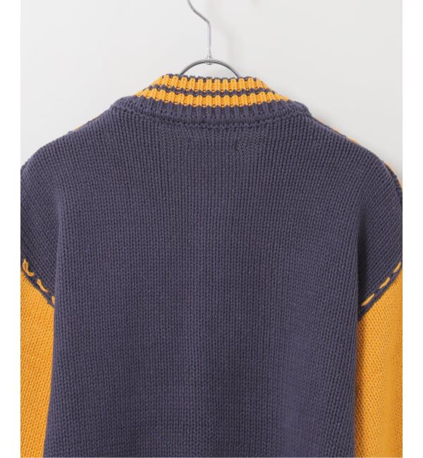 JOINT WORKS「クラフトステッチ ニットスタジャン / Craft-stitched Stadium Knit Jacket」|カーディガン|