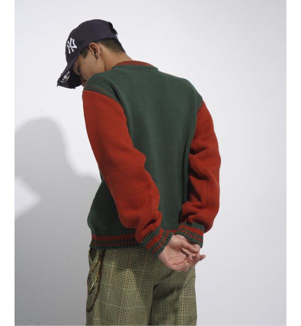 JOINT WORKS「クラフトステッチ ニットスタジャン / Craft-stitched Stadium Knit Jacket」|カーディガン|