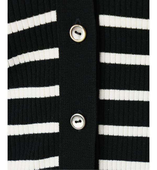 IENA「リブVネックカーディガン」|カーディガン|