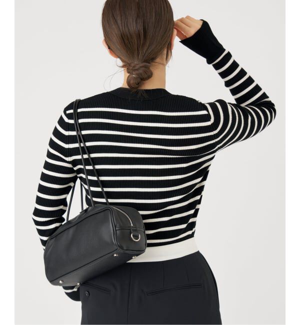 IENA「リブVネックカーディガン」|カーディガン|