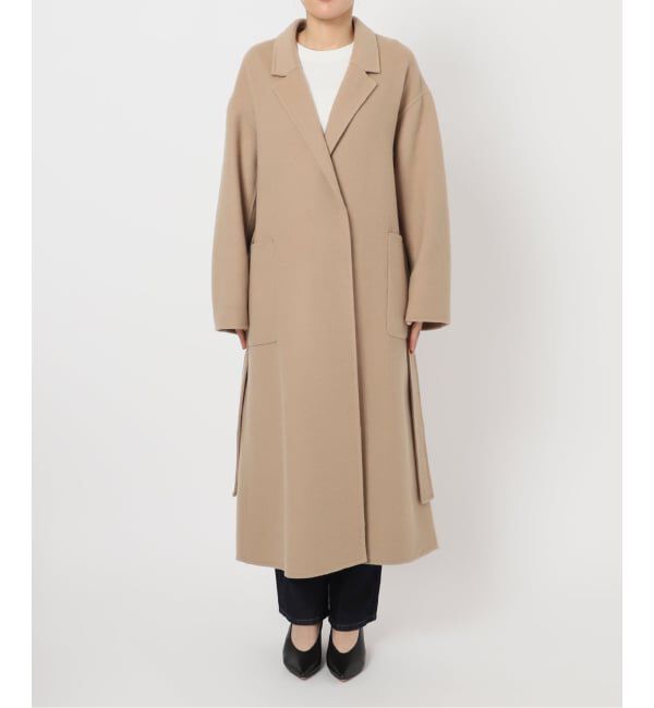 souple wool ダブルフェイスロングコート（SLOBE IENA）｜ルミネの