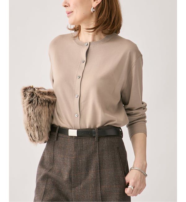 VERMEIL par iena「GLOW wool knit カーディガン」|カーディガン|