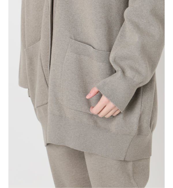 VERMEIL par iena「コットンカシミヤ WジャガードVネックカーディガン」|カーディガン|