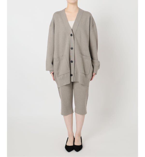 VERMEIL par iena「コットンカシミヤ WジャガードVネックカーディガン」|カーディガン|