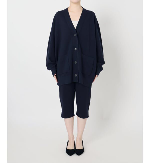 VERMEIL par iena「コットンカシミヤ WジャガードVネックカーディガン」|カーディガン|