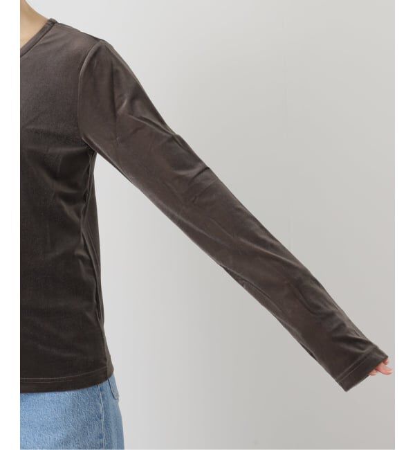 SLOBE IENA「《2枚セット》ベロアセットプルオーバー」|カーディガン|