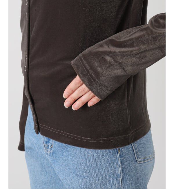 SLOBE IENA「《2枚セット》ベロアセットプルオーバー」|カーディガン|