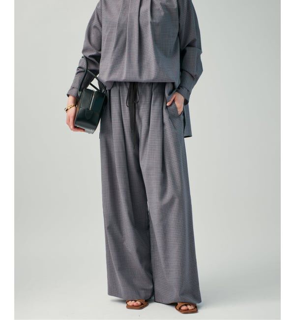 VERMEIL par iena「Check イージーパンツ」|その他|