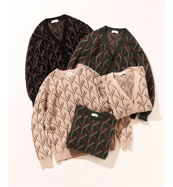 417 EDIFICE「モールパターンカーディガン」|カーディガン|