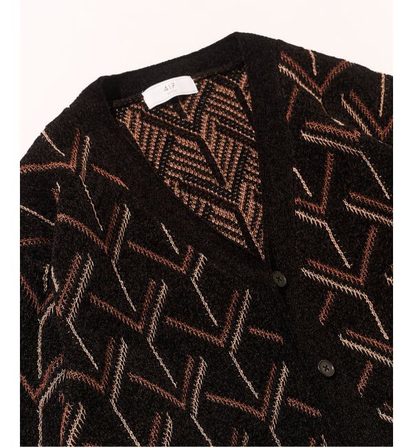 417 EDIFICE「モールパターンカーディガン」|カーディガン|
