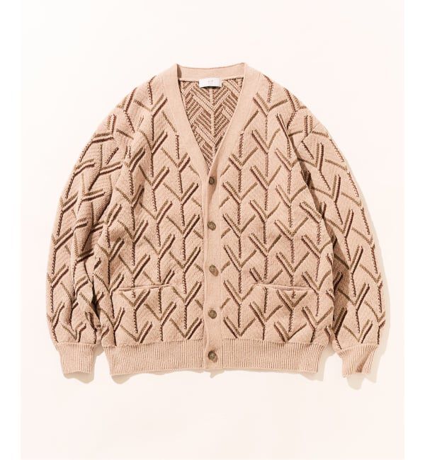 417 EDIFICE「モールパターンカーディガン」|カーディガン|ベージュ A