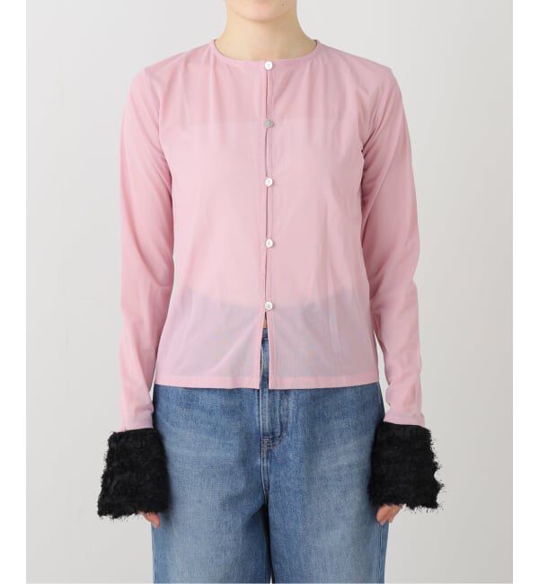 PULP「OMO / オーエムオー Mesh Cuff Top」|カーディガン|