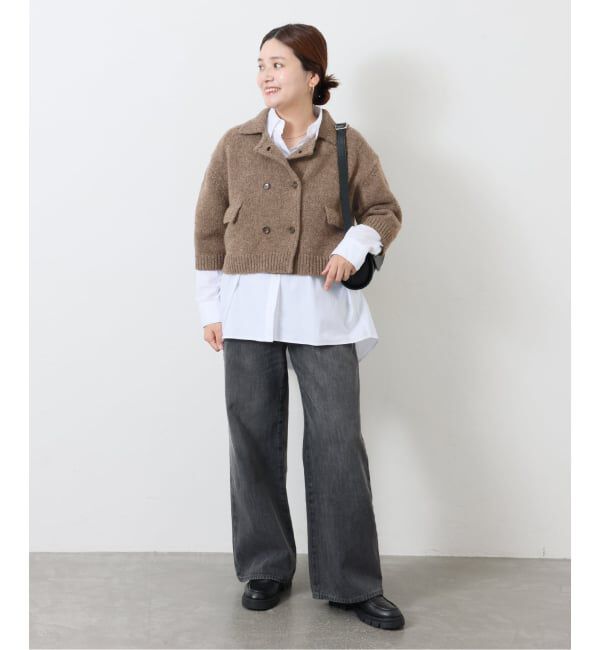 JOURNAL STANDARD「LANAMORETTA CROP ニットジャケット」|カーディガン|