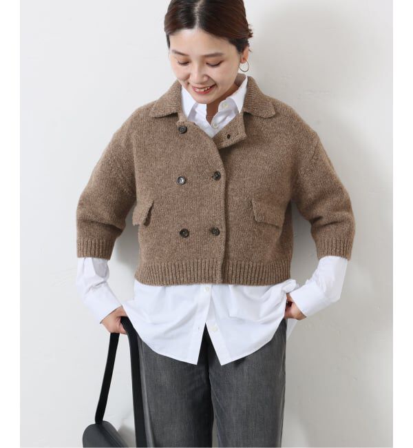 JOURNAL STANDARD「LANAMORETTA CROP ニットジャケット」|カーディガン|
