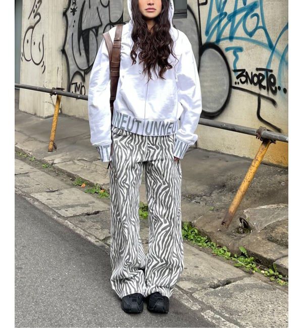 Oriens JOURNAL STANDARD「ベルトデザインゼブラパンツ」|その他|ホワイト A