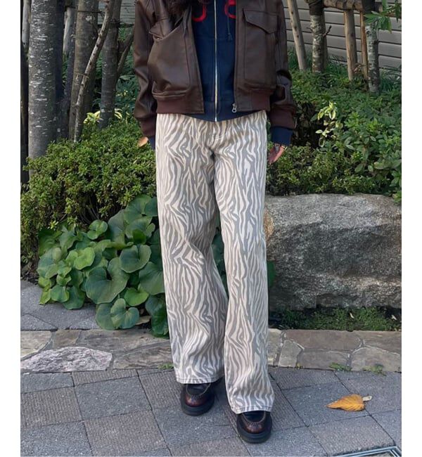 Oriens JOURNAL STANDARD「ベルトデザインゼブラパンツ」|その他|ブラウン B
