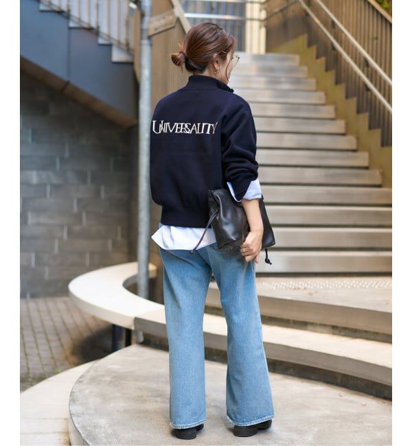 JOURNAL STANDARD「バックロゴダブルジップカーディガン」|カーディガン|