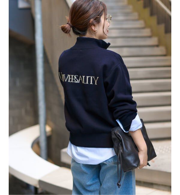 JOURNAL STANDARD「バックロゴダブルジップカーディガン」|カーディガン|