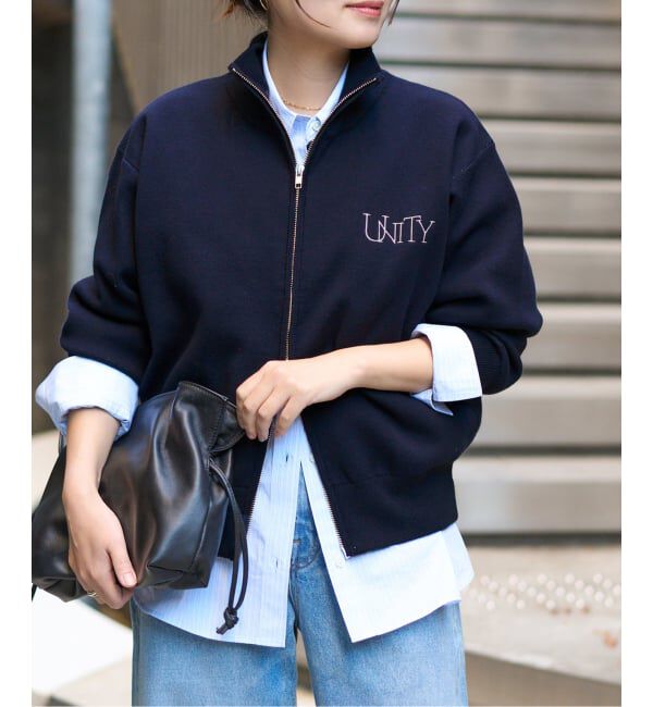 JOURNAL STANDARD「バックロゴダブルジップカーディガン」|カーディガン|