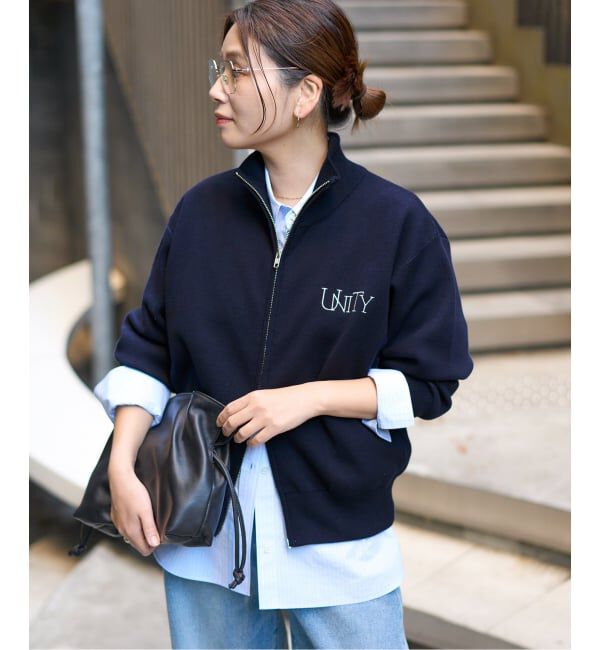 JOURNAL STANDARD「バックロゴダブルジップカーディガン」|カーディガン|