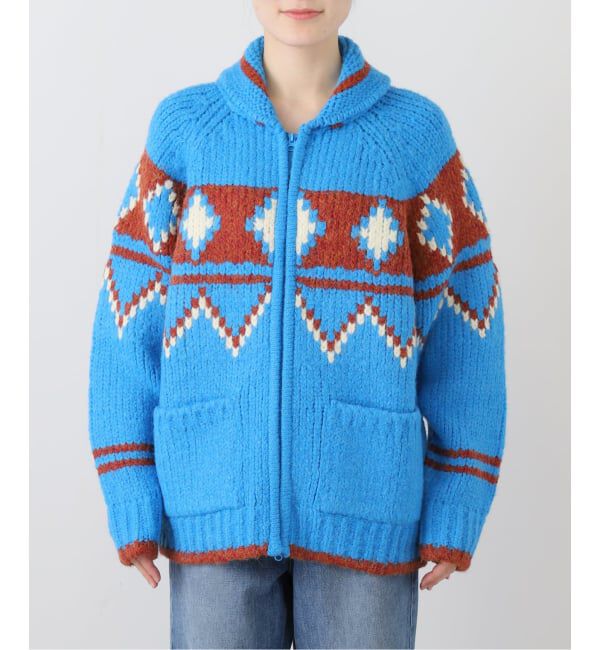 JOURNAL STANDARD relume「【GREEN BUTTER/グリーンバター】Big Dia Cowichan Cardigan」|カーディガン|