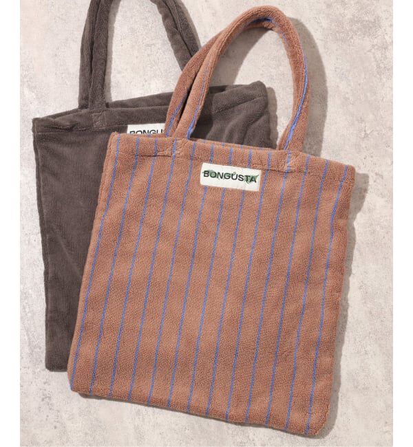 JOURNAL STANDARD relume「《予約》【BONGUSTA/ボングスタ】NARAM STRIPED トートバッグ」|トートバッグ|キャメル