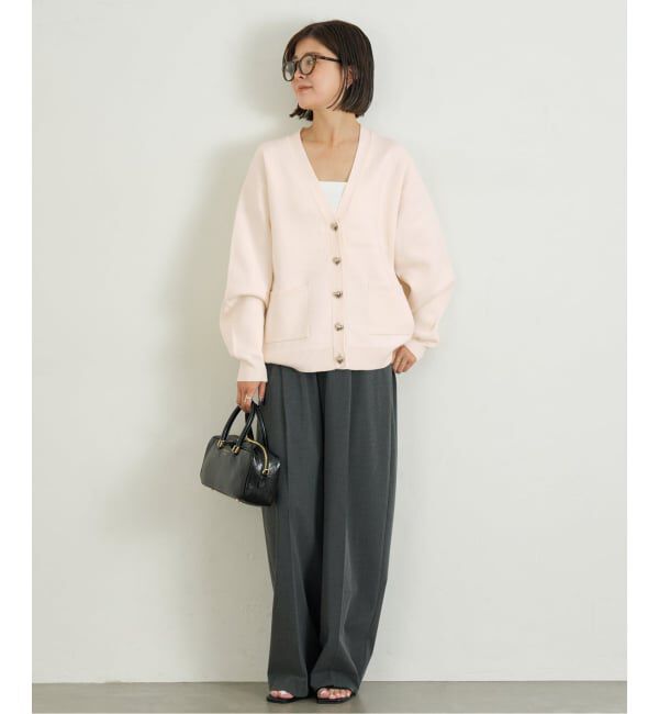 U by SPICK&SPAN「ハートボタンVカーディガン」|カーディガン|