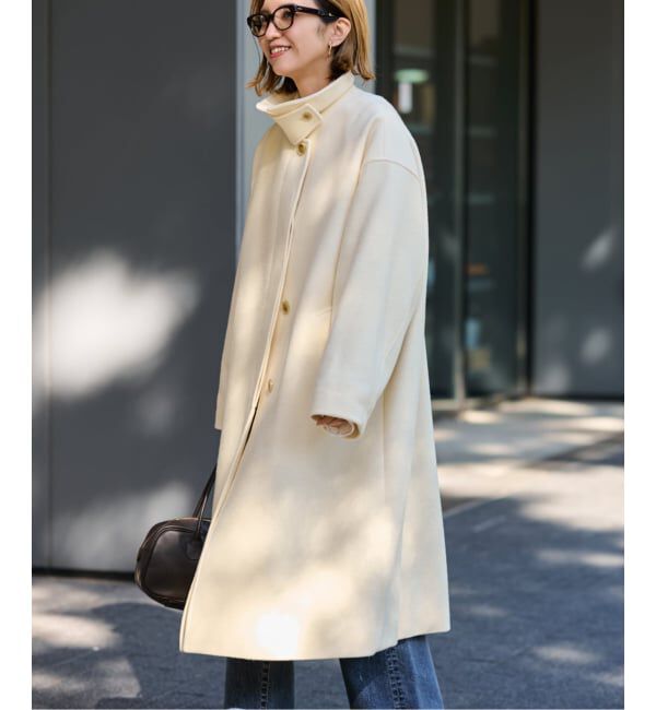 FRAMeWORK「カラーコート」|ステンカラーコート|