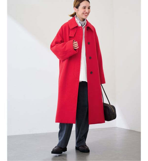 FRAMeWORK「カラーコート」|ステンカラーコート|