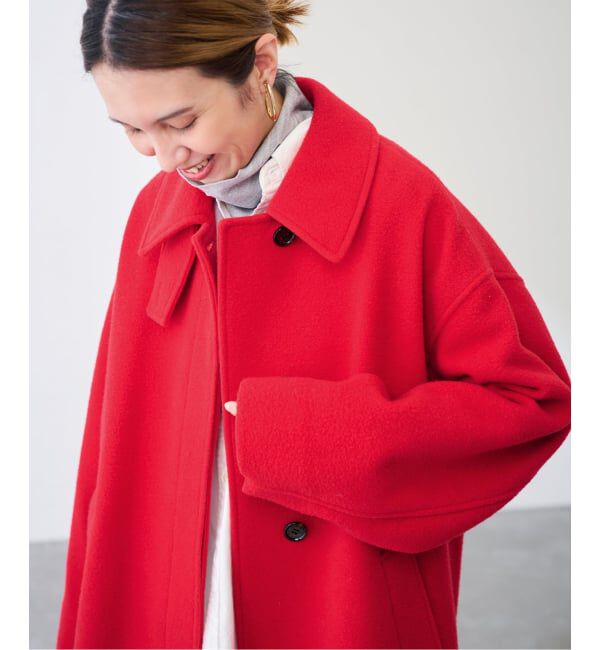 FRAMeWORK「カラーコート」|ステンカラーコート|