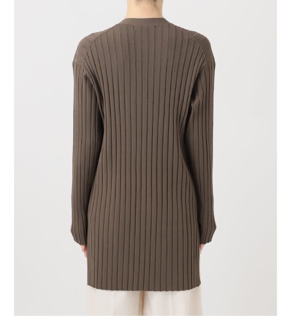 NOBLE「《セットアップ対応》RY/PL ワイドリブVネックカーディガン」|カーディガン|