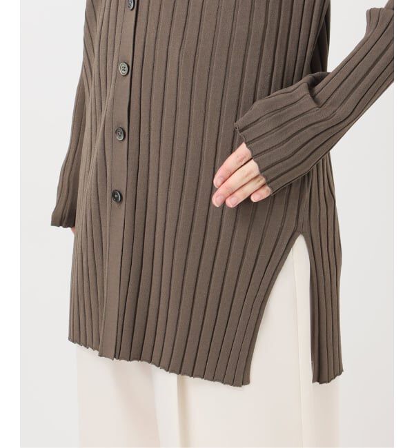 NOBLE「《セットアップ対応》RY/PL ワイドリブVネックカーディガン」|カーディガン|