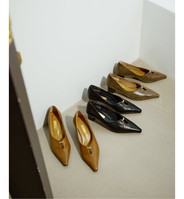 GRISE「GRISE5cmレザーカットアウトパンプス」|パンプス|