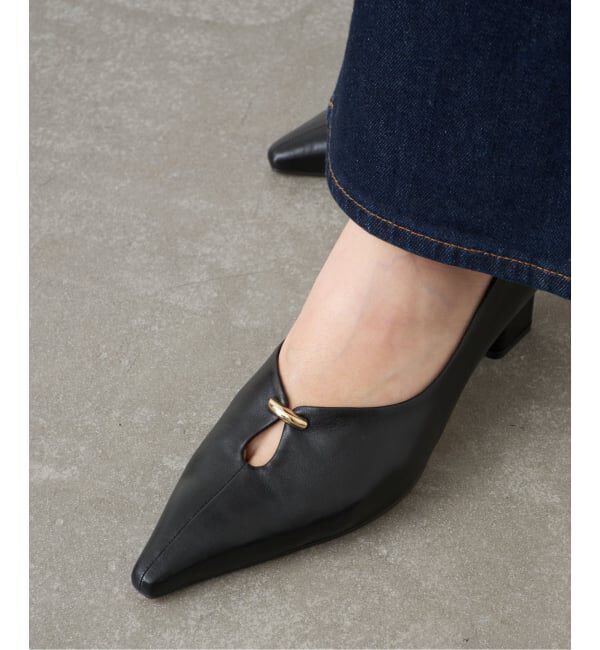 GRISE「GRISE5cmレザーカットアウトパンプス」|パンプス|