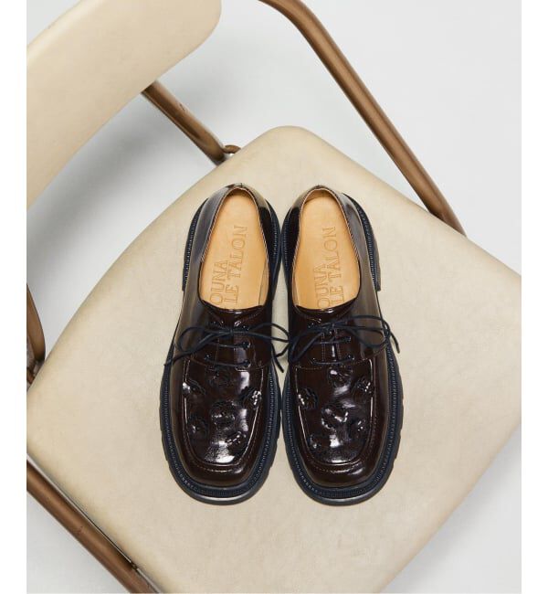  「アツゾコフラワーレースアップ」|ローファー|