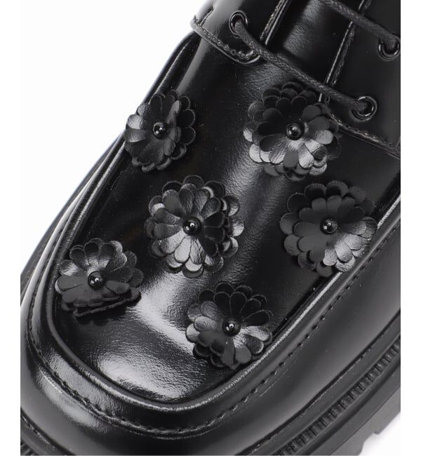  「アツゾコフラワーレースアップ」|ローファー|