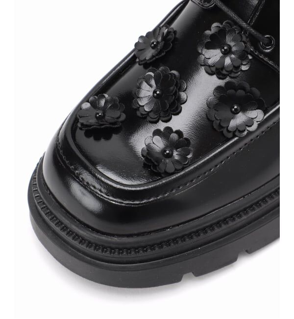  「アツゾコフラワーレースアップ」|ローファー|