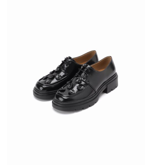  「アツゾコフラワーレースアップ」|ローファー|