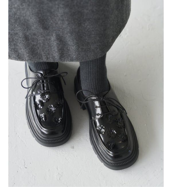  「アツゾコフラワーレースアップ」|ローファー|