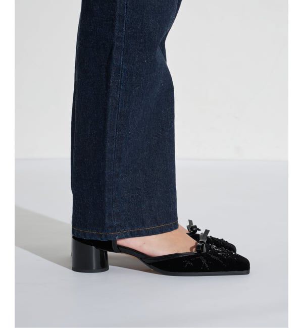 GRISE「GRISE5cmスクエアEMBROIDERYセパレートパンプス」|パンプス|