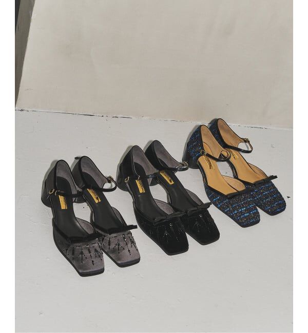 GRISE「GRISE5cmスクエアEMBROIDERYセパレートパンプス」|パンプス|