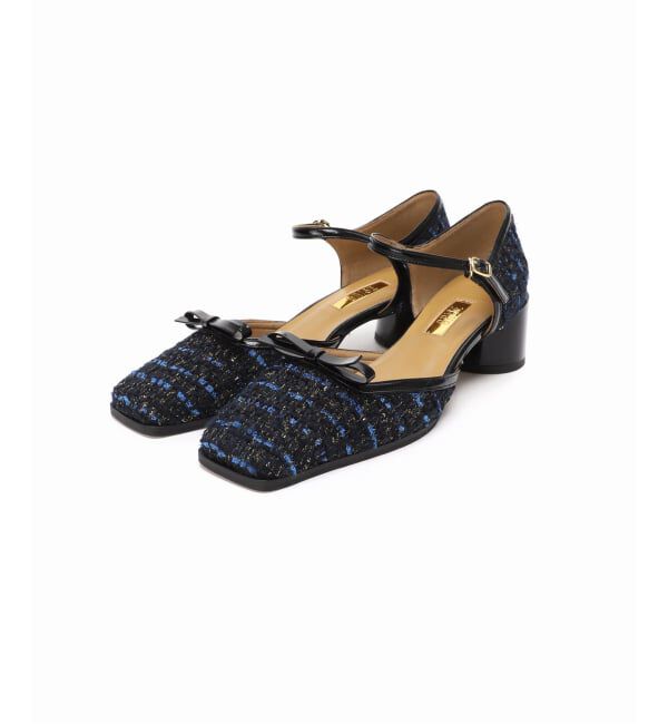 GRISE「GRISE5cmスクエアEMBROIDERYセパレートパンプス」|パンプス|