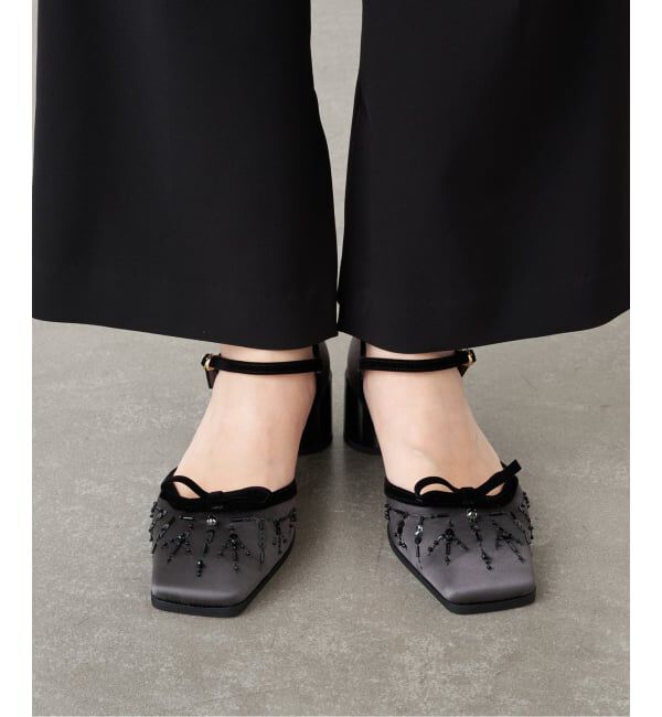 GRISE「GRISE5cmスクエアEMBROIDERYセパレートパンプス」|パンプス|