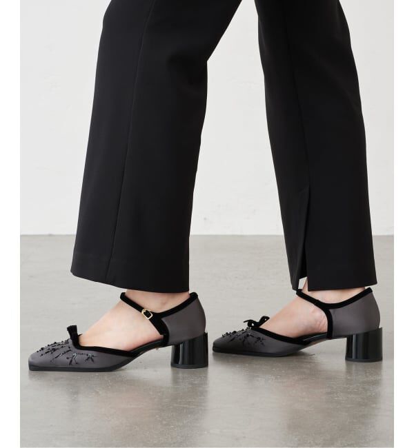GRISE「GRISE5cmスクエアEMBROIDERYセパレートパンプス」|パンプス|