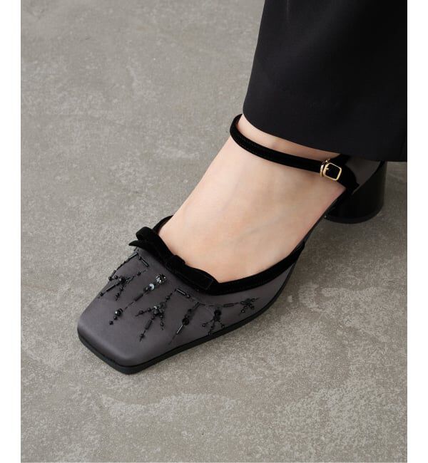 GRISE「GRISE5cmスクエアEMBROIDERYセパレートパンプス」|パンプス|