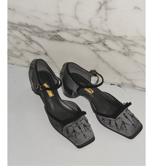 GRISE「GRISE5cmスクエアEMBROIDERYセパレートパンプス」|パンプス|