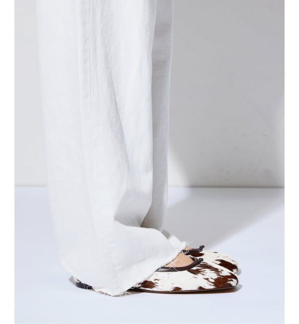 GRISE「GRISEレザースクエアプリーツフラット」|その他|